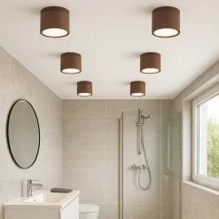 APPLIQUE DA SOFFITTO A CILINDRO PER ESTERNO PLAFONIERA CON ATTACCO GU10 IP54 H94-C