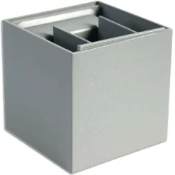 APPLIQUE DOPPIA EMISSIONE LED COB 12W ESTERNO LUCE 4000K 3000K 6500K GRIGIO ES46