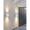 APPLIQUE DOPPIA EMISSIONE LED COB 12W ESTERNO BIANCO LUCE 4000K 3000K 6500K ES46