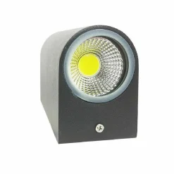 APPLIQUE DOPPIA LUCE LED 10W NERO BIANCO LAMPADA PARETE UP DOWN FARETTO ESTERNO