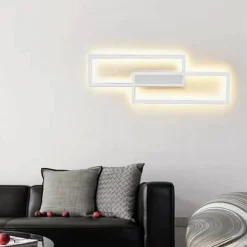 APPLIQUE DOPPIO RETTANGOLO 32 W DA PARETE ABAT JOUR 3 TEMPERATURE LUCE AQ25-B3C