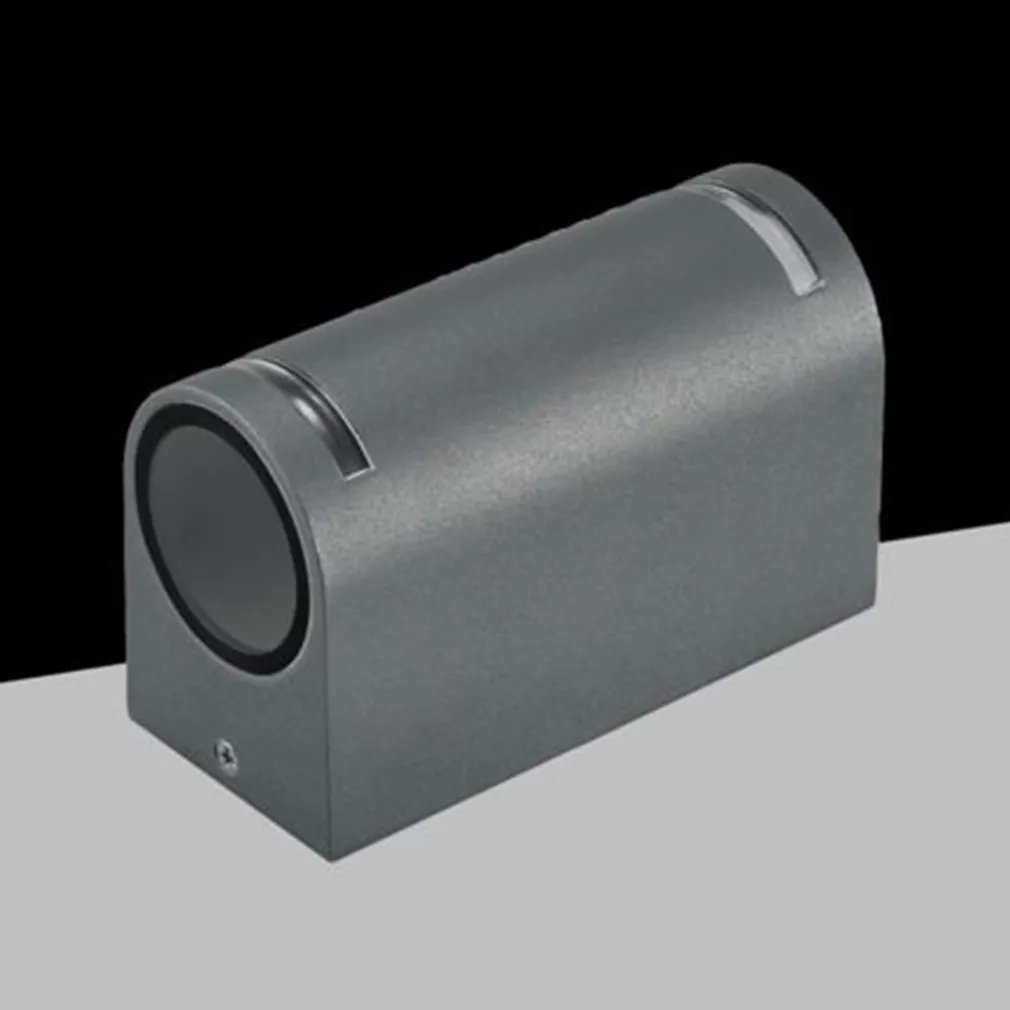 APPLIQUE ESTERNO DOPPIA EMISSIONE BALCONE LAMPADA MURO ATTACCO GU10 IP54 GRIGIO GN-WL062-G