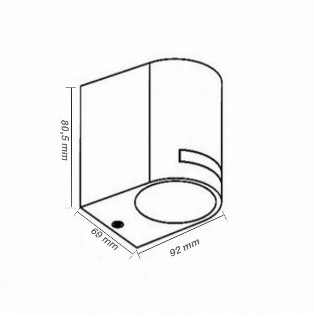 APPLIQUE ESTERNO PARETE FACCIATE GIARDINO LAMPADA MURO ATTACCO GU10 IP54 GN-WL061