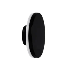APPLIQUE ESTERNO 12W NERA TONDA SLIM IP65 ALLUMINIO LUCE NATURALE 4000K XC-9286