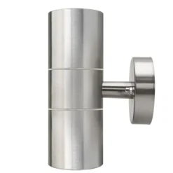 APPLIQUE FARETTO PLAFONIERA DOPPIO FARETTO FASCIO DW ACCIAIO LUCE MURO IP65