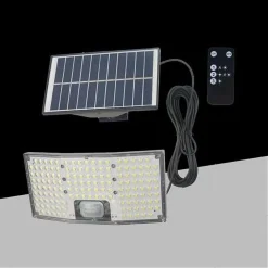 APPLIQUE FARETTO SOLARE DA ESTERNO CON PANNELLO SENSORE LUCE FREDDA IP65 SW2881-F