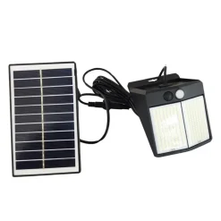 APPLIQUE FARETTO SOLARE DA ESTERNO CON PANNELLO SENSORE LUCE 6500K IP65 SW2012-F