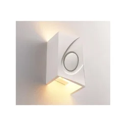 APPLIQUE IN GESSO RETTANGOLARE UP & DOWN LAMPADA CONTEMPORANEA ATTACCO G9 GS-E40