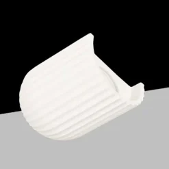 APPLIQUE IN GESSO RIGATO DA PARETE LAMPADA DA MURO VERNICIABILE ATTACCO GU10 IP20 GS-E88