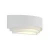 APPLIQUE IN GESSO ULTRA MODERNO MEZZA LUNA UP & DOWN LAMPADA ATTACCO R7S GS-E71