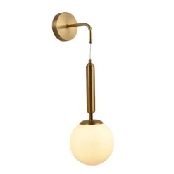 APPLIQUE LAMPADA A PARETE PENDENTE STILE CONTEMPORANEO CON ATTACCO G9 BRONZO INTERNO AQ56