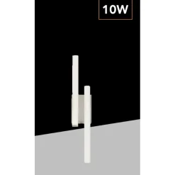 APPLIQUE LAMPADA DA PARETE A LED 10W 800LM CCT IP20 DESIGN ONDA MODERNO BIANCO E26-3C