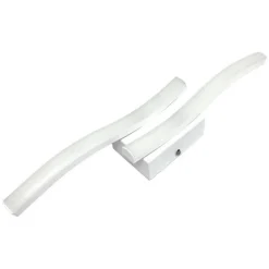 APPLIQUE LAMPADA DA PARETE A LED 10W 800LM CCT IP20 DESIGN ONDA MODERNO BIANCO E26-3C