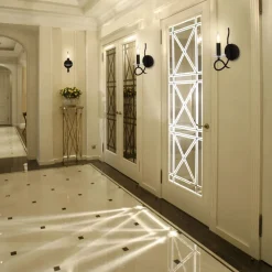 APPLIQUE LAMPADA DA PARETE A CANDELA E14 A SPIRALE SINGOLA NERO DESIGN ELEGANTE 00521