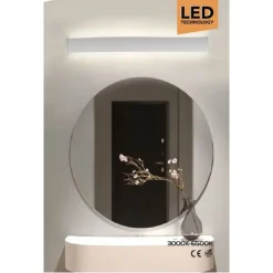 APPLIQUE LAMPADA DA SPECCHIO LINEARE LUCE UP&DOWN 3000K-6500K 18 WATT 51 CM F11