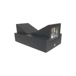 APPLIQUE LAMPADA FARETTO PER USO ESTERNO A LED LUCE 6500K 10W NERO LUCE A 2 VIE