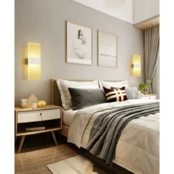 APPLIQUE LAMPADA PARETE LED 8WATT DOPPIA EMISSIONE LUCE 3000K 4000K 6500K E37