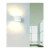 APPLIQUE LAMPADA PARETE MODERNO IN GESSO OVALE ATTACCO 1XG9 VERNICIABILE GS-E65
