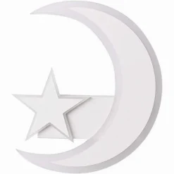 APPLIQUE LAMPADA STELLA E LUNA A LED MODERNA 11W TRE COLORAZIONE DI LUCE E47-3C