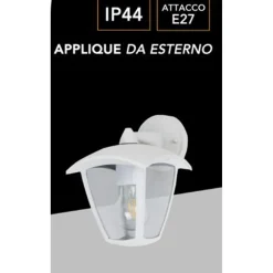 APPLIQUE LANTERNA DA PARETE PER GIARDINO FACCIATE LAMPADA DA MURO E27 IP44 819WB-B232