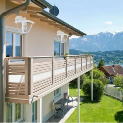 APPLIQUE LANTERNA DA PARETE PER GIARDINO FACCIATE LAMPADA DA MURO E27 IP44 819WB-B232