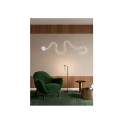 APPLIQUE LED 28 W LAMPADA PARETE A NASTRO BIANCO LUCE CALDA FREDDA NATURALE E69-B