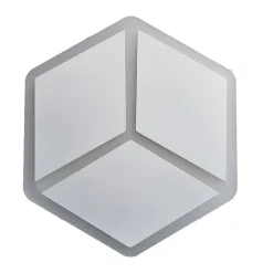 APPLIQUE LED A MURO LAMPADA MODERNA 12W EFFETTO CUBO 3D 3 MODALITÀ LUCE AQ11-3C
