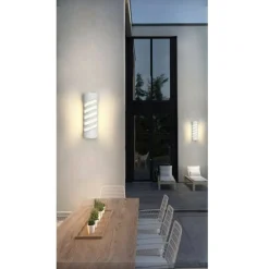 APPLIQUE LED A PARETE BIANCO 12 W PER ESTERNO LUCE 3000K 6500K 4000K IP65 ES56