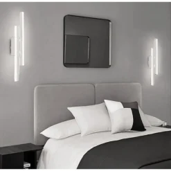 APPLIQUE LED BIANCO LAMPADA PARETE MODERNO 10W CCT 3 TONALITÀ LUCE 3000-4000-6500K E87-B3C