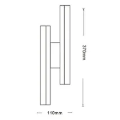 APPLIQUE LED BIANCO LAMPADA PARETE MODERNO 10W CCT 3 TONALITÀ LUCE 3000-4000-6500K E87-B3C
