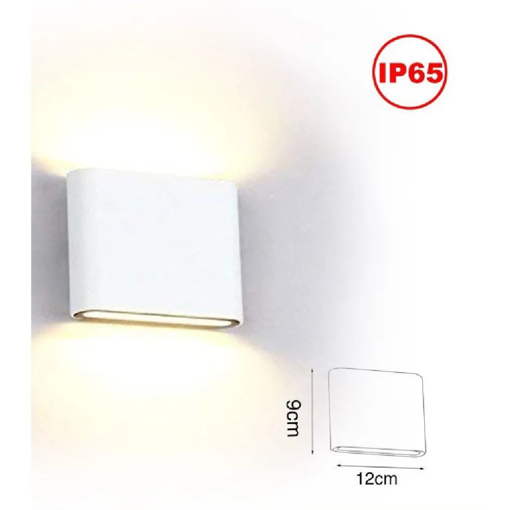APPLIQUE LED COB 10W QUADRATA BIANCA SLIM UP & DOWN LUCE FREDDA NATURALE XC-9047