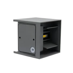 APPLIQUE LED CUBO GRIGIO LAMPADA DA PARETE 5W 750LMN LUCE REGOLABILE UPDOWN IP65