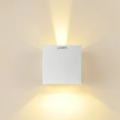 APPLIQUE LED CUBO LAMPADA DA PARETE 10W 1300LM LUCE REGOLABILE UPDOWN IP65