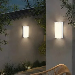 APPLIQUE LED DA ESTERNO FACCIATE GIARDINO MODERNO LAMPADA DA MURO 10W IP65 643-B