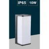 APPLIQUE LED DA ESTERNO GIARDINO MODERNO LAMPADA DA MURO NERA 10 WATT IP65 643-N