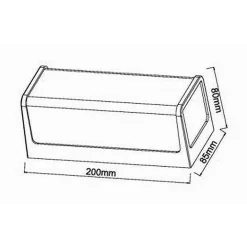 APPLIQUE LED DA ESTERNO GIARDINO MODERNO LAMPADA DA MURO NERA 10 WATT IP65 643-N