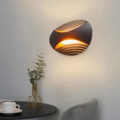 APPLIQUE LED DA MURO DOPPIA EMISSIONE 6 W LAMPADA OVALE 3 MODALITÀ LUCE AQ15-N3C