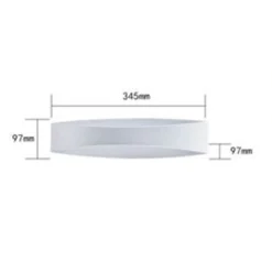 APPLIQUE LED DA MURO 12W UP & DOWN IN ALLUMINIO BIANCO 3 TEMPERATURE LUCE E59-B3C
