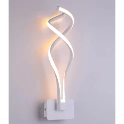 APPLIQUE LED DA PARETE 18W MODERNA INTRECCIATO BIANCO LAMPADA LUCE NATURALE 00107