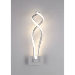 APPLIQUE LED DA PARETE 18W MODERNA INTRECCIATO BIANCO LAMPADA LUCE NATURALE 00107