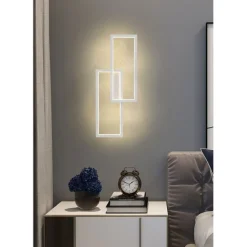 APPLIQUE LED DA PARETE 32W 2 RETTANGOLI APERTI LUCE CALDA FREDDA NATURALE AQ25-B