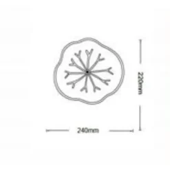 APPLIQUE LED DECORATIVA EFFETTO VENATURE FOGLIA MURO LAMPADA 14W MODERNA AQ10-3C