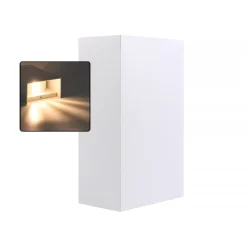 APPLIQUE LED ESTERNO RETTANGOLARE 10W DOPPIA EMISSIONE DI LUCE 3000K 4000K 640-B