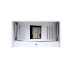 APPLIQUE LED ESTERNO RETTANGOLARE 10W DOPPIA EMISSIONE DI LUCE 3000K 4000K 640-B