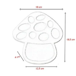 APPLIQUE LED FORMA FUNGO LAMPADA PARETE DECORATIVA 9W 3 COLORAZIONE LUCE AQ26-B3C