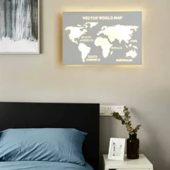 APPLIQUE LED MODERNO DA PARETE RETROILLUMINATO 13W 3 COLORAZIONE DI LUCE AQ18-3C