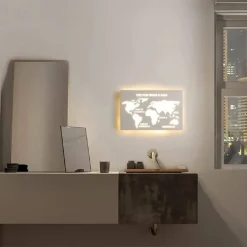 APPLIQUE LED MODERNO DA PARETE RETROILLUMINATO 13W 3 COLORAZIONE DI LUCE AQ18-3C