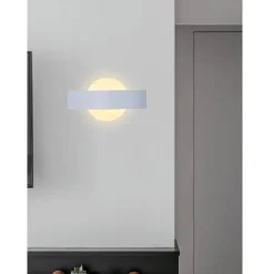 APPLIQUE LED PARETE 8W BIANCA DOPPIA EMISSIONE LAMPADA LUCE 6500K 3000K 4000 E17