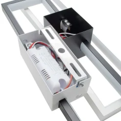 APPLIQUE LED RETTANGOLARE 2X23W CCT 3000K A 6500K PARETE DIMMERABILE TELECOMANDO