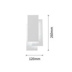 APPLIQUE LED RETTANGOLARE 12W 650 LM A PARETE 3 TEMPERATURE DI LUCE CCT E41-B3C